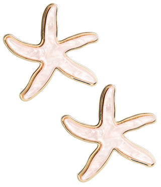 Lisi Lerch Acrylic Starfish Stud Earrings – Coastal Vacation Jewelry