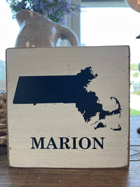 Mattapoisett or Marion Block Sign