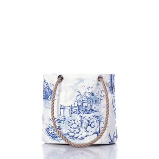 Sea Bags Recycled Sail Cloth Handbag - Maine Fishing Village Edition
