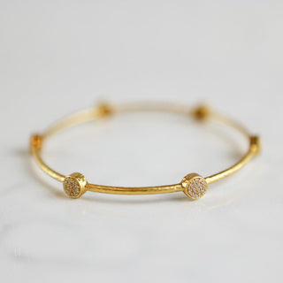 Julie Vos Milano Luxe Bangle, Pave Cubic Zirconia