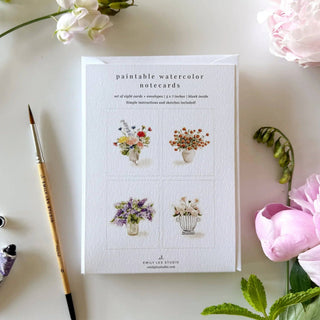 Bouquets Emily Lex Paintable Watercolor Notecard Set