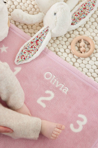 Milestone Mini Blush Blanket - Chappy Wrap