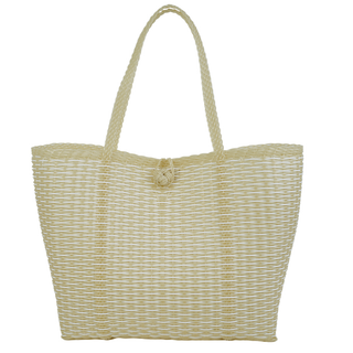The Lilley Line Medium Tote: All-Purpose Durable Woven Market Bag – Salt