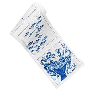 Caskata Coastal Cotton Cocktail Napkin Roll – Reusable Set of 50