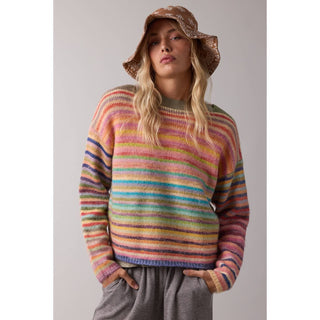 Wishlist Rainbow Knit Sweater