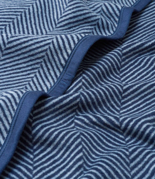 Harborview Herringbone Navy Blanket - Chappy Wrap Midi