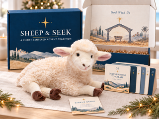 Sheep & Seek™ | Christ-Centered Kids Advent Tradition & Plush Sheep Set