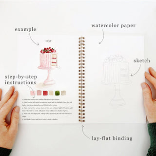 Emily Lex Baking watercolor workbook