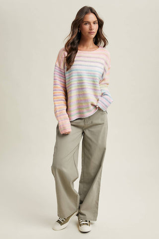 Wishlist Rainbow Knit Sweater