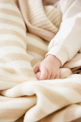 Sweet Pea Oak Stripe Mini Blanket: The Ultimate Soft Cotton Chappywrap
