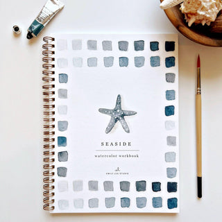 Seaside Watercolor Workbook by Emily Lex | Beginner Coastal Painting Kit with Paints