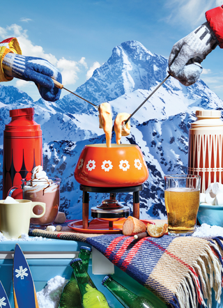 Piecework "Top Dog" 1000-Piece Jigsaw Puzzle: Pups & Après-Ski Treats