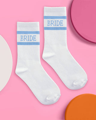 "Something Blue" Bride Socks | Luxury Wedding Morning & Bridal Prep Accessory