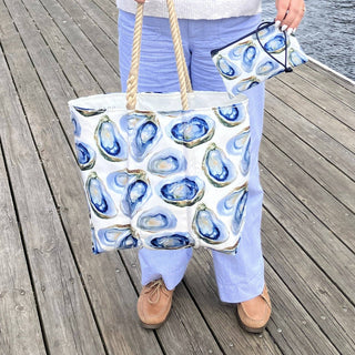 Sea Bags Watercolor Oyster Tote – Recycled Sail Cloth Nautical Bag