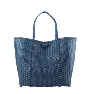 The Lilley Line Medium Tote - Solid Fog Blue | Waterproof All-Purpose Utility Bag
