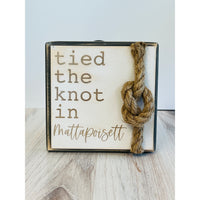 Tied The Knot Wedding Sign