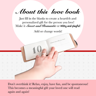 What I Love About You Leather Book