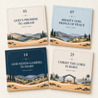 Sheep & Seek™ | Christ-Centered Kids Advent Tradition & Plush Sheep Set