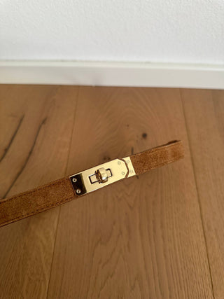 MAIDA Suede BELT - Top grain leather