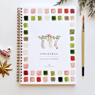 Emily Lex Christmas Watercolor Workbook: Relaxing Holiday Art for All Ages