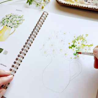 Emily Lex Flowers Watercolor Workbook: Step-by-Step Beginner Painting Guide
