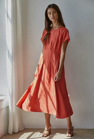 Prayed Flare Midi Dress