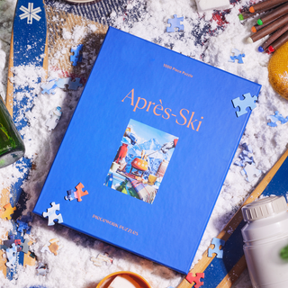 Piecework "Top Dog" 1000-Piece Jigsaw Puzzle: Pups & Après-Ski Treats