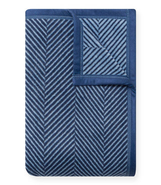 Harborview Herringbone Navy Blanket - Chappy Wrap Midi