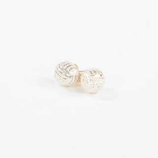 Monkey Fist Earrings Sterling Silver