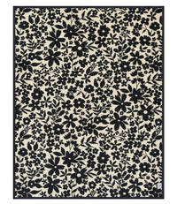 Midnight Floral Blanket