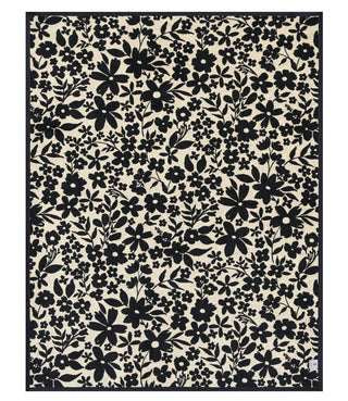 Midnight Floral Blanket