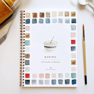 Emily Lex Baking watercolor workbook