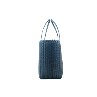 The Lilley Line Medium Tote - Solid Fog Blue | Waterproof All-Purpose Utility Bag