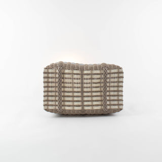 Guadalupe Small Woven Tote – Versatile Putty & Silver Everyday Handbag