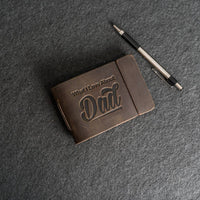 What I Love About Dad Leather Book