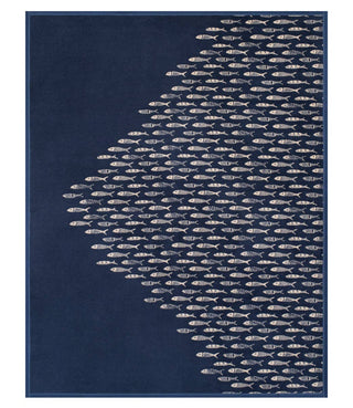 ChappyWrap Herring Run Oversized Cotton Blend Throw Blanket (60” x 80”)