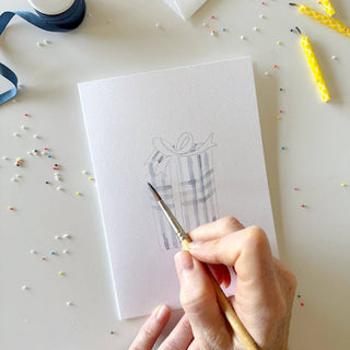 Celebrate Paintable Watercolor Notecards – DIY Set of 8 Greeting Cards by Emily Lex