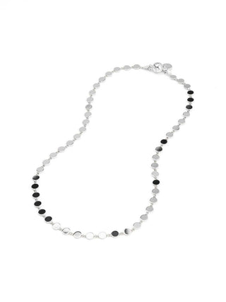 Shimmering Dot Disc Magnetic Necklace | 18K Gold & Rhodium Triple-Plated