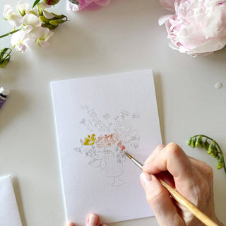 Bouquets Emily Lex Paintable Watercolor Notecard Set