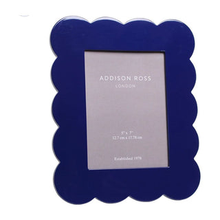 Addison Ross White Scalloped Lacquer Picture Frame (5x7)