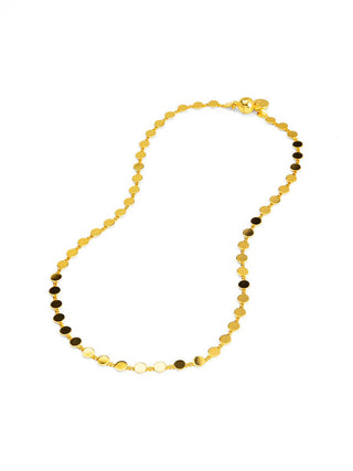 Shimmering Dot Disc Magnetic Necklace | 18K Gold & Rhodium Triple-Plated