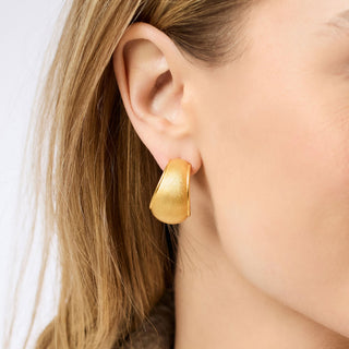 Julie Vos Cobblestone Hoop Clip, Gold