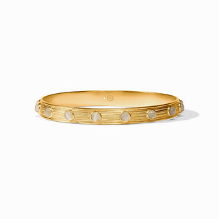 Julie Vos Cobblestone Stone Bangle, Ivory Cat's Eye