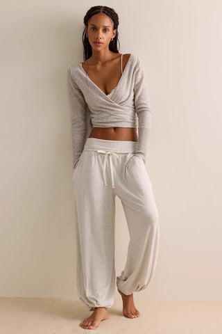 Free People Dream State Jogger in Heather Grey