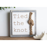 Tied The Knot Wedding Sign