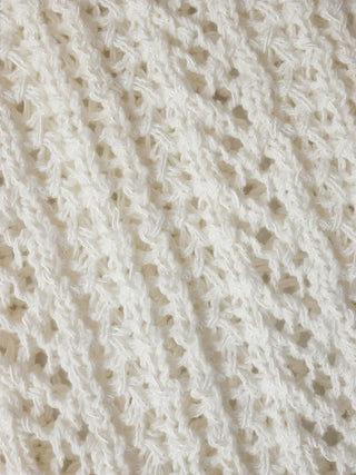 Z Supply Hullen Diamond Crochet Cotton Sweater – Relaxed Lightweight Knit