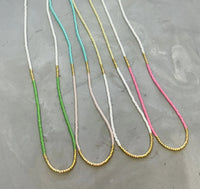 Made in the USA all necklaces are water, friendly, and adjustable
