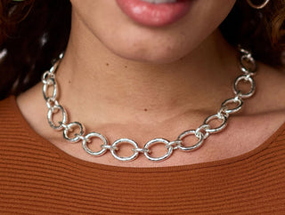 Julie Vos Catalina Link Necklace Silver