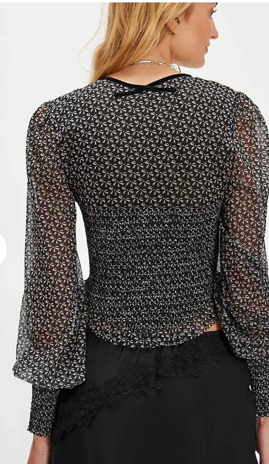 Free People Dottie Mesh Tank