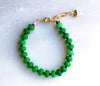 Green and navy bracelet 